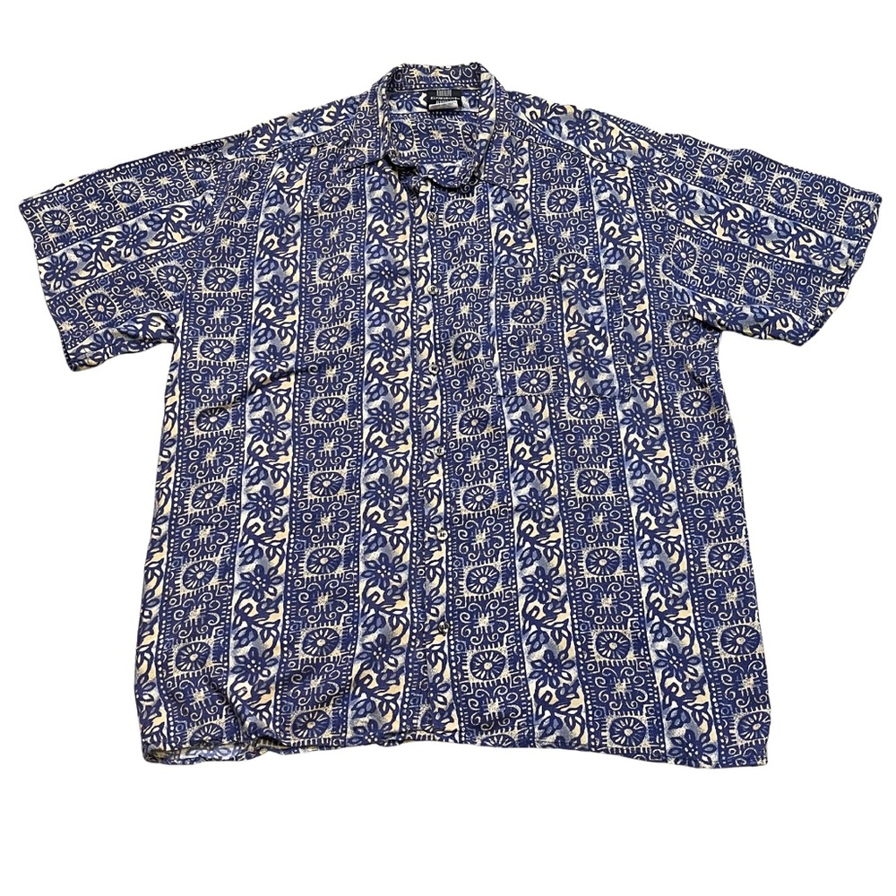 Vintage 80s Short Sleeve Button Up Shirt Expressions